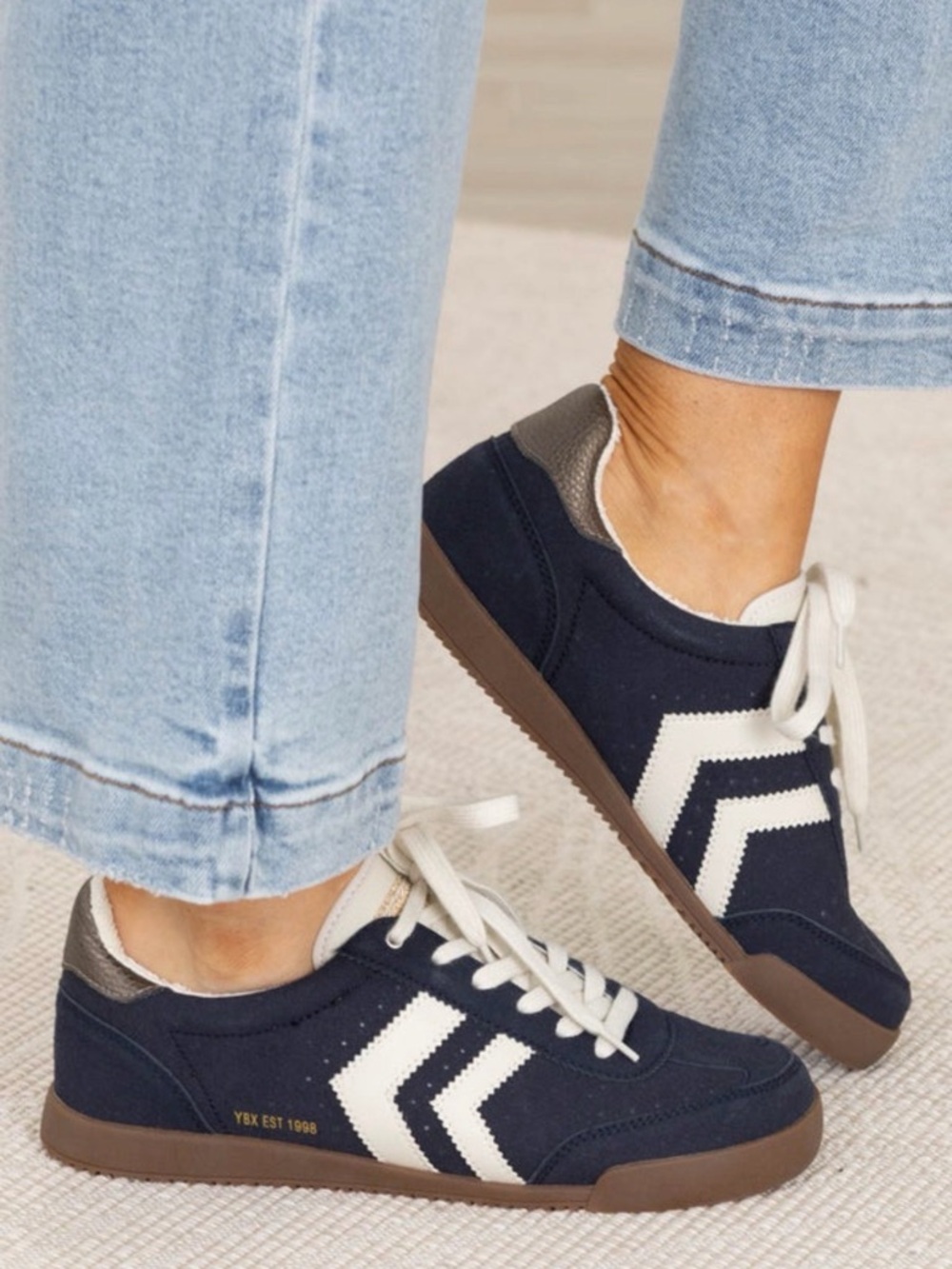 New Yellowbox Navy Canvas Sneakers